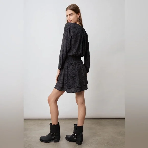 Rails Jasmine Dress Spotted Slate XS - Picture 4 of 5